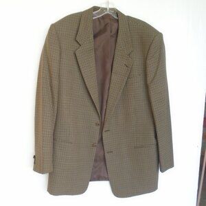 Giorgio Armani Tan Checkered Sport Coat